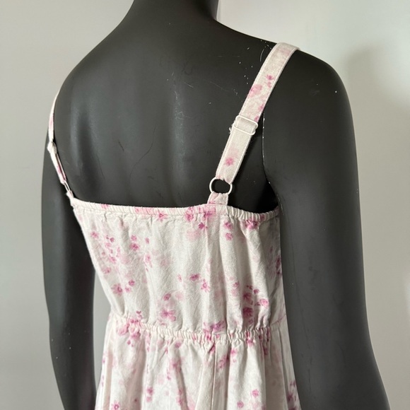 🌿 Sim & Sam Pink Floral Midi Sundress - Size M - Picture 5 of 8